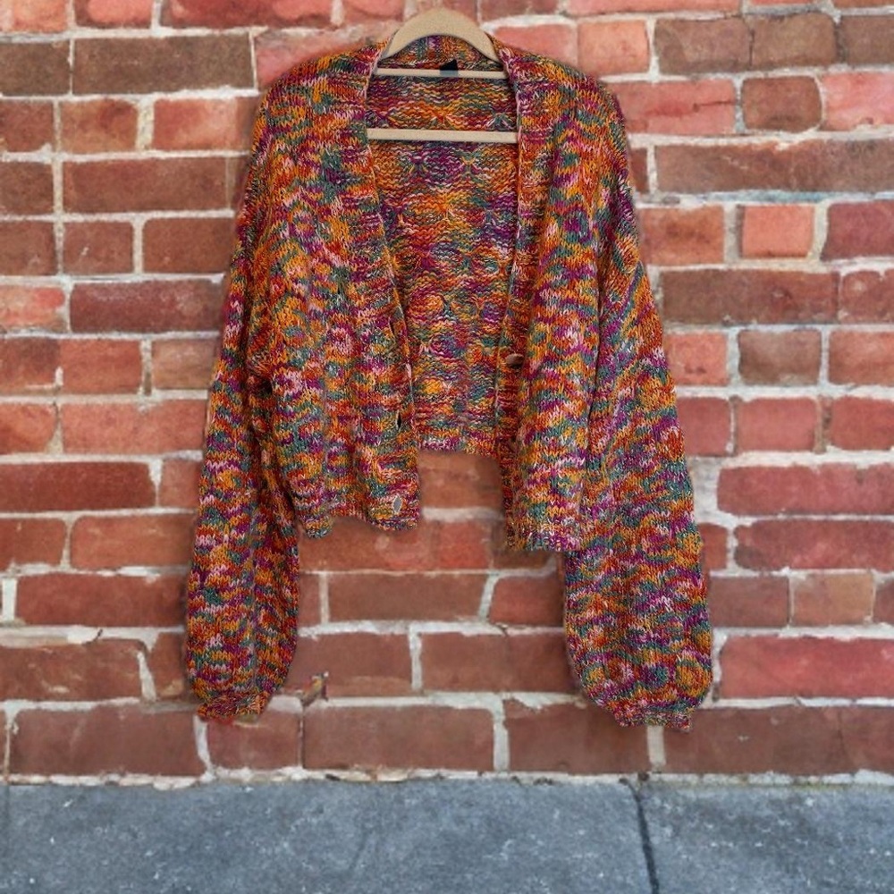 Multicolor Knit Women's Sweater